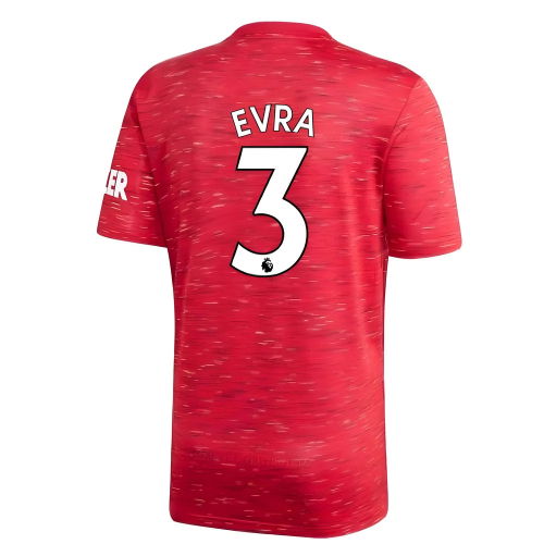 2020-2021 Man Utd Adidas Home Football Shirt (EVRA 3)