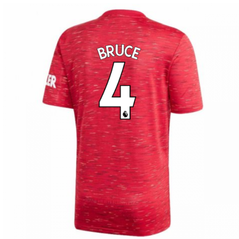 2020-2021 Man Utd Adidas Home Football Shirt (Kids) (BRUCE 4)