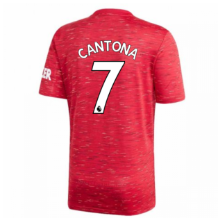2020-2021 Man Utd Adidas Home Football Shirt (Kids) (CANTONA 7)