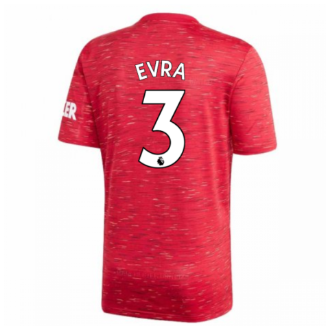 2020-2021 Man Utd Adidas Home Football Shirt (Kids) (EVRA 3)
