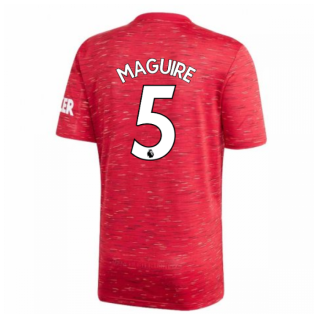 2020-2021 Man Utd Adidas Home Football Shirt (Kids) (MAGUIRE 5)