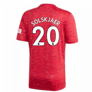2020-2021 Man Utd Adidas Home Football Shirt (Kids) (SOLSKJAER 20)