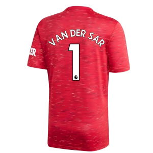 2020-2021 Man Utd Adidas Home Football Shirt (VAN DER SAR 1)