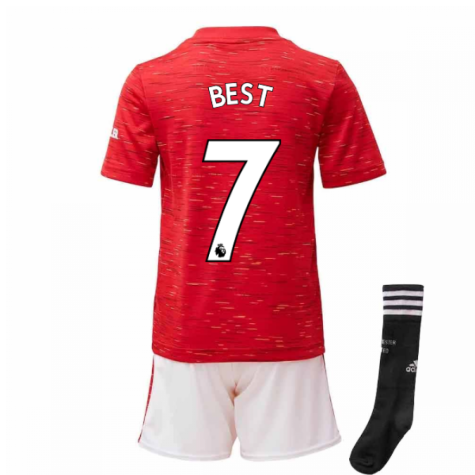 2020-2021 Man Utd Adidas Home Little Boys Mini Kit (BEST 7)