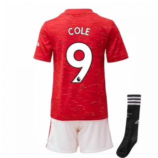 2020-2021 Man Utd Adidas Home Little Boys Mini Kit (COLE 9)