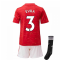 2020-2021 Man Utd Adidas Home Little Boys Mini Kit (EVRA 3)