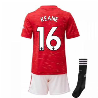 2020-2021 Man Utd Adidas Home Little Boys Mini Kit (KEANE 16)