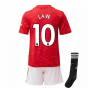 2020-2021 Man Utd Adidas Home Little Boys Mini Kit (LAW 10)