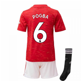 2020-2021 Man Utd Adidas Home Little Boys Mini Kit (POGBA 6)
