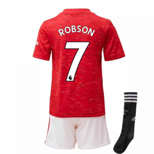 2020-2021 Man Utd Adidas Home Little Boys Mini Kit (ROBSON 7)