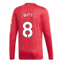 2020-2021 Man Utd Adidas Home Long Sleeve Shirt (BUTT 8)