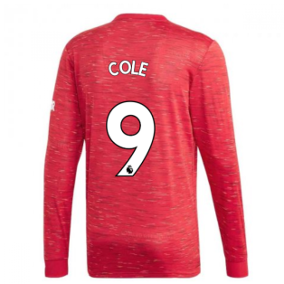 2020-2021 Man Utd Adidas Home Long Sleeve Shirt (COLE 9)