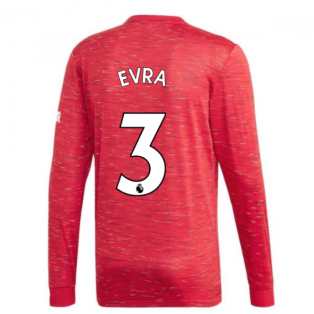 2020-2021 Man Utd Adidas Home Long Sleeve Shirt (EVRA 3)