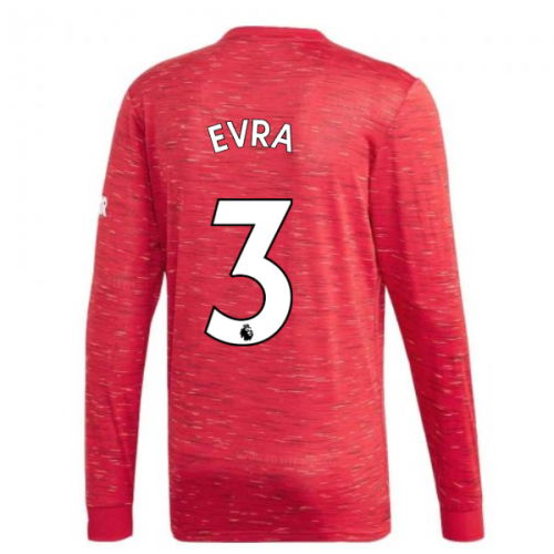 2020-2021 Man Utd Adidas Home Long Sleeve Shirt (EVRA 3)