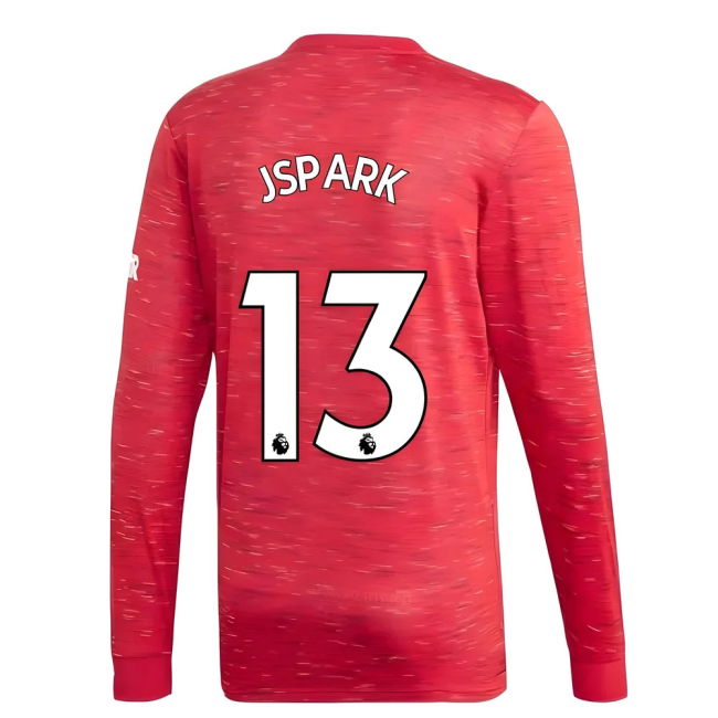 2020-2021 Man Utd Adidas Home Long Sleeve Shirt (J.S.PARK 13)