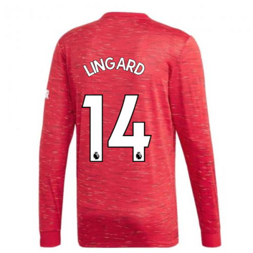 2020-2021 Man Utd Adidas Home Long Sleeve Shirt (LINGARD 14)