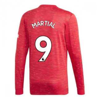 2020-2021 Man Utd Adidas Home Long Sleeve Shirt (MARTIAL 9)