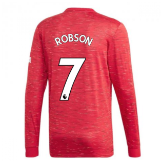 2020-2021 Man Utd Adidas Home Long Sleeve Shirt (ROBSON 7)