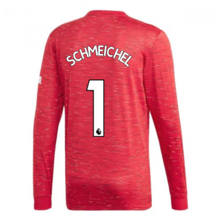 2020-2021 Man Utd Adidas Home Long Sleeve Shirt (SCHMEICHEL 1)