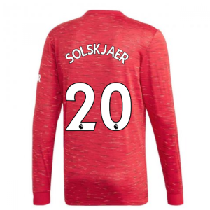 2020-2021 Man Utd Adidas Home Long Sleeve Shirt (SOLSKJAER 20)