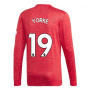 2020-2021 Man Utd Adidas Home Long Sleeve Shirt (YORKE 19)