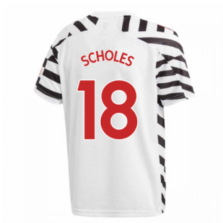 2020-2021 Man Utd Adidas Third Football Shirt (Kids) (SCHOLES 18)