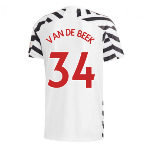 2020-2021 Man Utd Adidas Third Football Shirt (VAN DE BEEK 34)