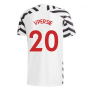 2020-2021 Man Utd Adidas Third Football Shirt (V.PERSIE 20)