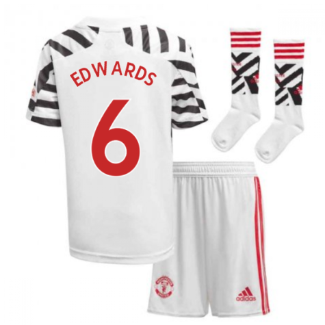 2020-2021 Man Utd Adidas Third Little Boys Mini Kit (EDWARDS 6)
