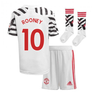 2020-2021 Man Utd Adidas Third Little Boys Mini Kit (ROONEY 10)