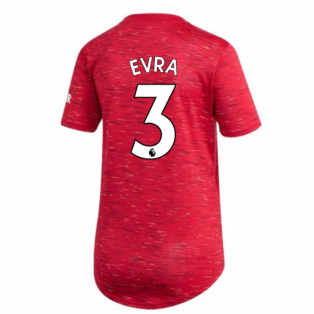 2020-2021 Man Utd Adidas Womens Home Shirt (EVRA 3)