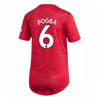 2020-2021 Man Utd Adidas Womens Home Shirt (POGBA 6)