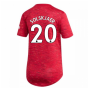 2020-2021 Man Utd Adidas Womens Home Shirt (SOLSKJAER 20)