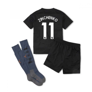 2020-2021 Manchester City Away Little Boys Mini Kit (ZINCHENKO 11)