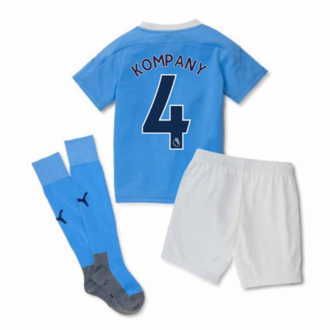 2020-2021 Manchester City Home Little Boys Mini Kit (KOMPANY 4)