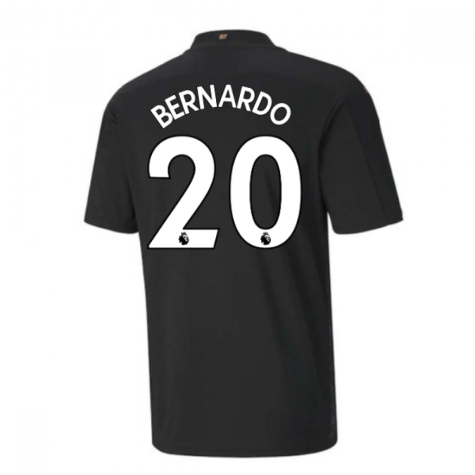 2020-2021 Manchester City Puma Away Football Shirt (BERNARDO 20)