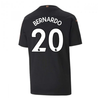 2020-2021 Manchester City Puma Away Football Shirt (Kids) (BERNARDO 20)