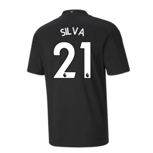 2020-2021 Manchester City Puma Away Football Shirt (SILVA 21)