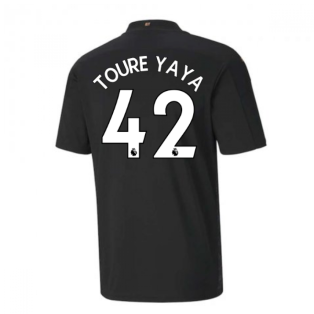 2020-2021 Manchester City Puma Away Football Shirt (TOURE YAYA 42)
