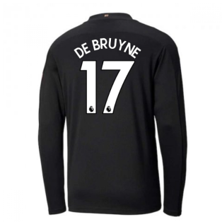2020-2021 Manchester City Puma Away Long Sleeve Shirt (DE BRUYNE 17)