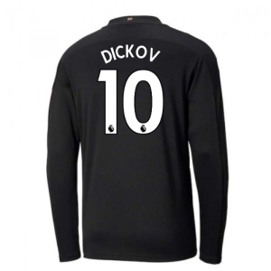 2020-2021 Manchester City Puma Away Long Sleeve Shirt (DICKOV 10)