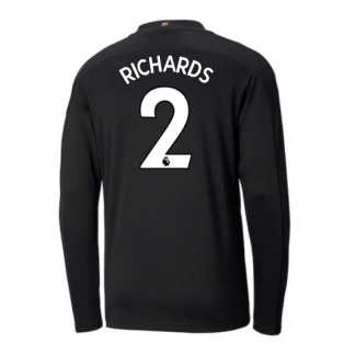 2020-2021 Manchester City Puma Away Long Sleeve Shirt (Kids) (RICHARDS 2)