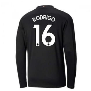 2020-2021 Manchester City Puma Away Long Sleeve Shirt (RODRIGO 16)