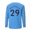 2020-2021 Manchester City Puma Home Long Sleeve Shirt (Kids) (WRIGHT-PHILLIPS 29)