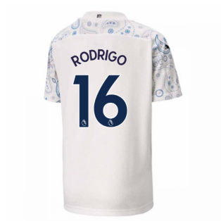 2020-2021 Manchester City Puma Third Football Shirt (Kids) (RODRIGO 16)