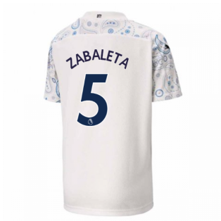 2020-2021 Manchester City Puma Third Football Shirt (Kids) (ZABALETA 5)