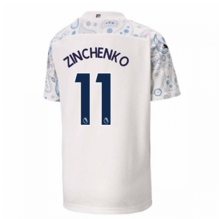 2020-2021 Manchester City Puma Third Football Shirt (Kids) (ZINCHENKO 11)