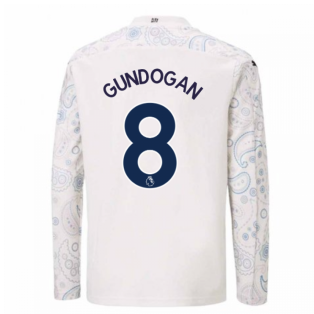 2020-2021 Manchester City Puma Third Long Sleeve Shirt (Kids) (GUNDOGAN 8)