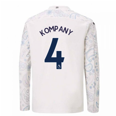 2020-2021 Manchester City Puma Third Long Sleeve Shirt (Kids) (KOMPANY 4)