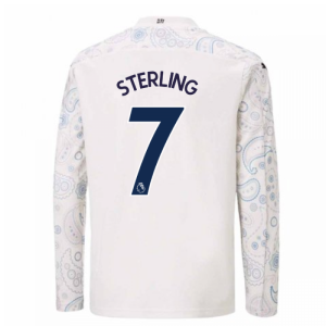 2020-2021 Manchester City Puma Third Long Sleeve Shirt (Kids) (STERLING 7)